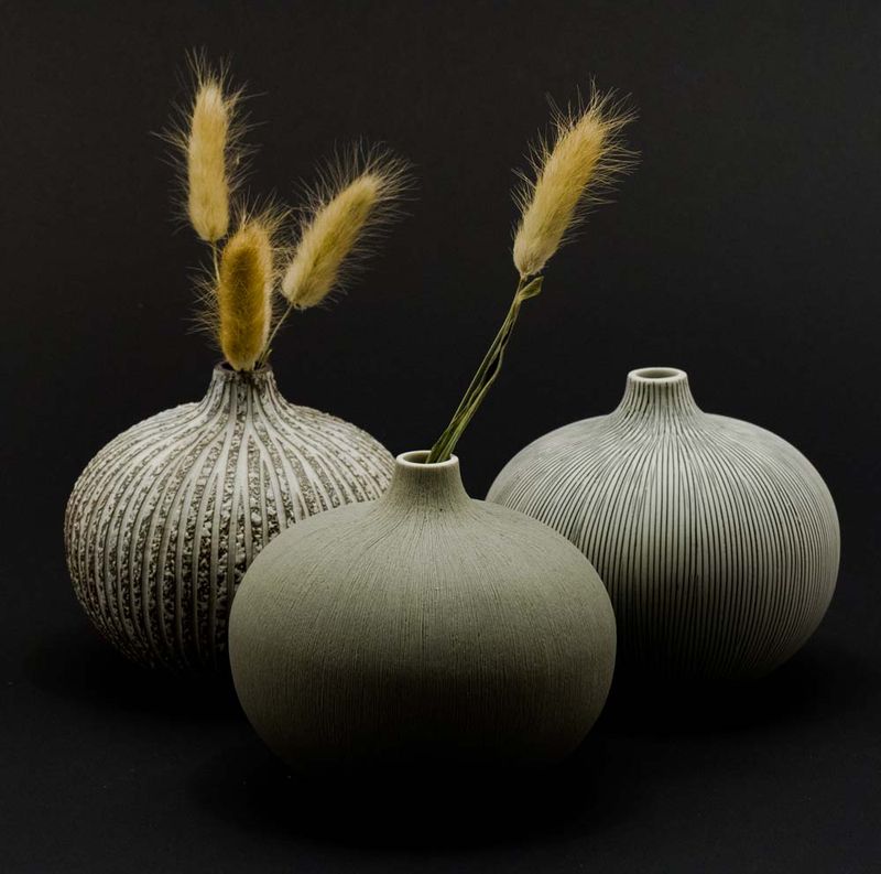 Vase Bari, Large – Grey