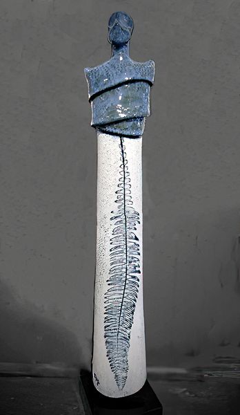 Hovedbilde Bjønnkam i blått  stettskulptur NR 167